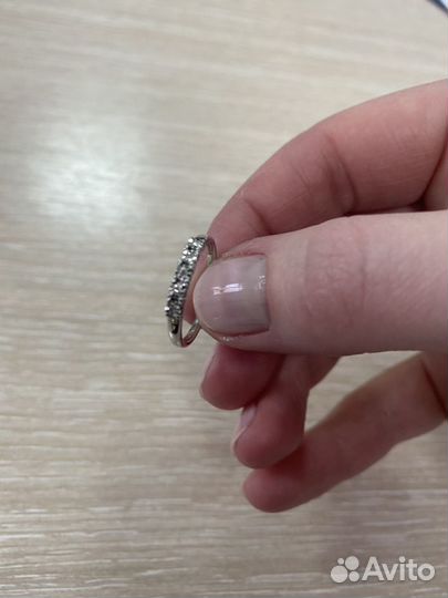 Кольцо р.16+серьги серебряные пр925 с бриллиантами