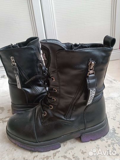 Берцы зимние для девочки размер 35