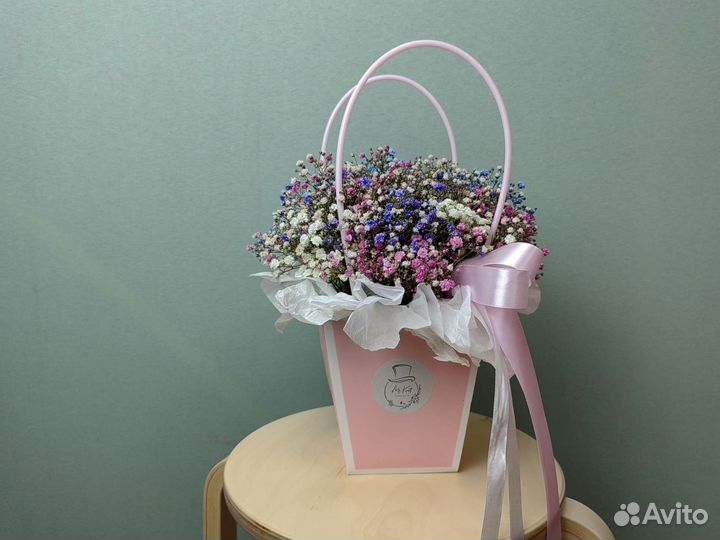 Цветы Розы Гипсофила с доставкой