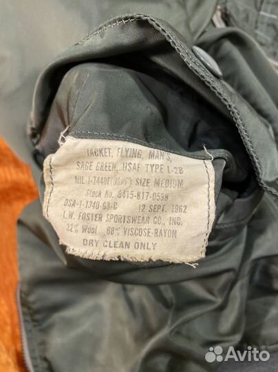 1962 L.W.Foster L-2B Flight Bomber Jacket