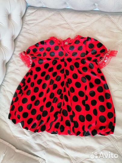 Карнавальный костюм для девочки 116 Божья Коровка