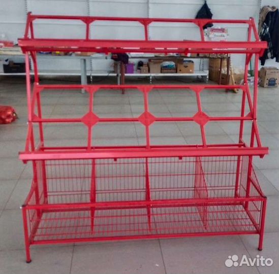 Стеллаж металлический для овощей