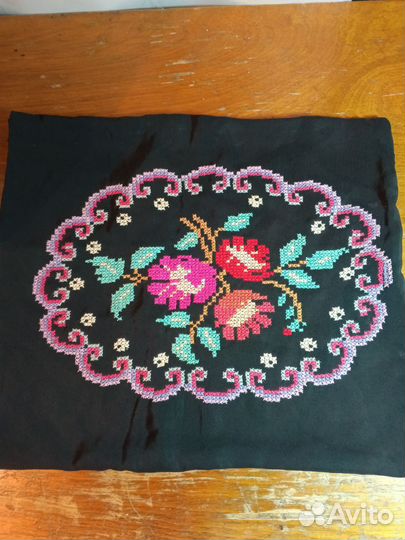 Наволочка декоративная с вышивкой СССР