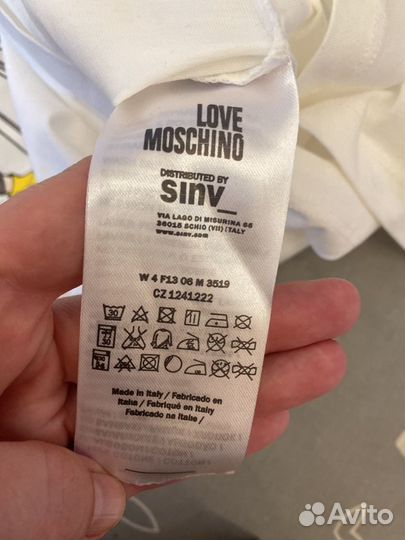 Love moschino футболка женская белая