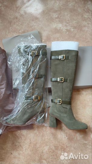 Сапоги демисезонные замшевые Marco Sarto