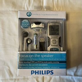 Philips LFH0884 Цифровой диктофон 8 гб зуммикрофон