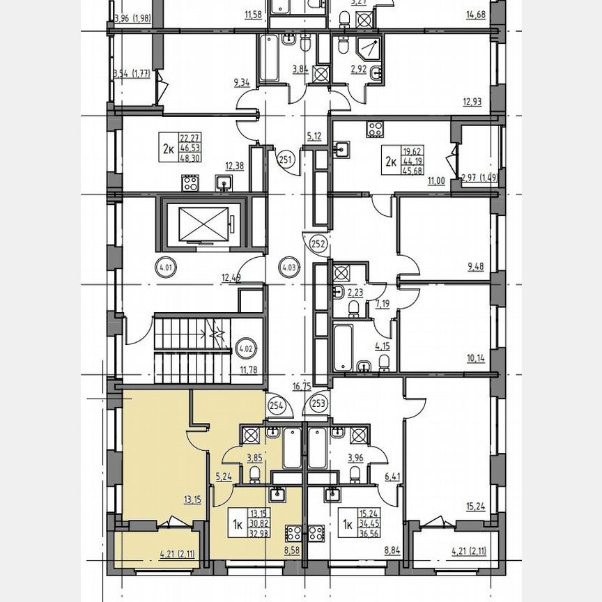 1-к. квартира, 32,9 м², 4/12 эт.