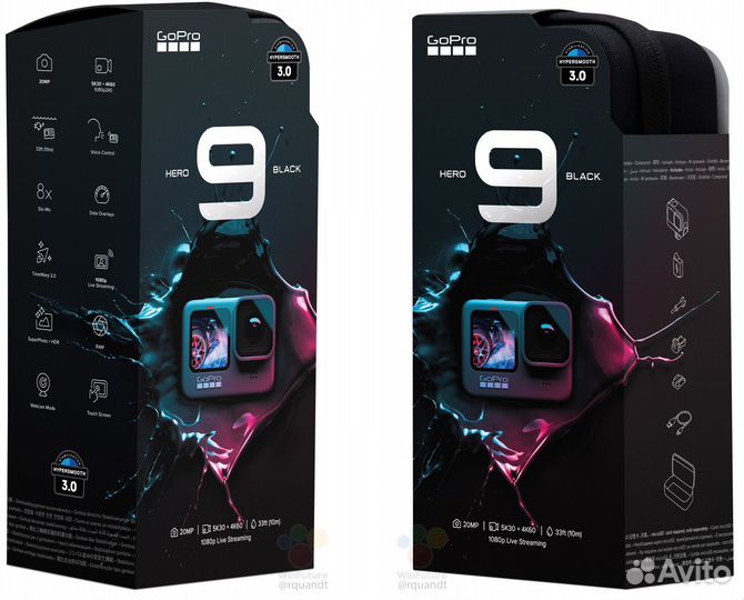 Экшн Камера GO Pro Hero 9 / Black / Новая