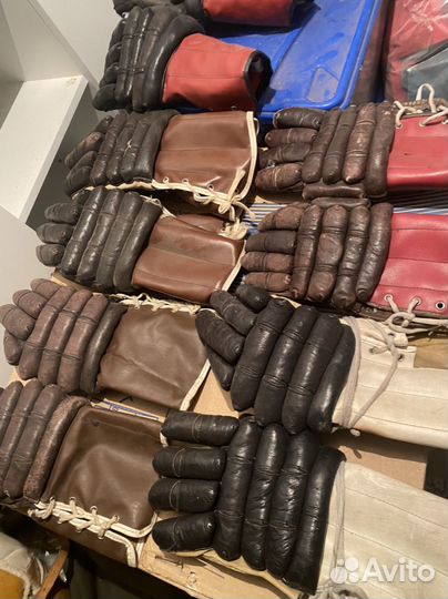 Хоккейные краги винтаж