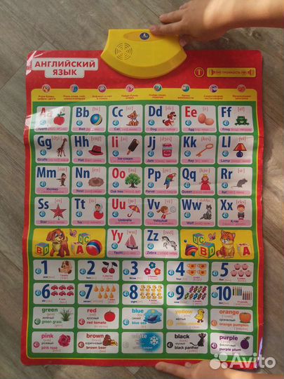 Говорящая азбука, английский алфавит