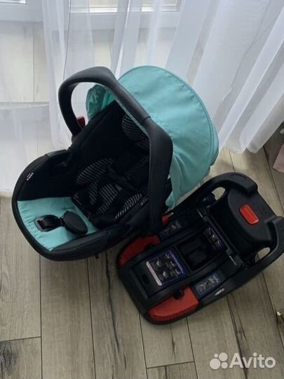 Автолюлька с базой isofix britax romer