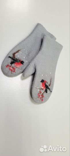 Варежки из войлока