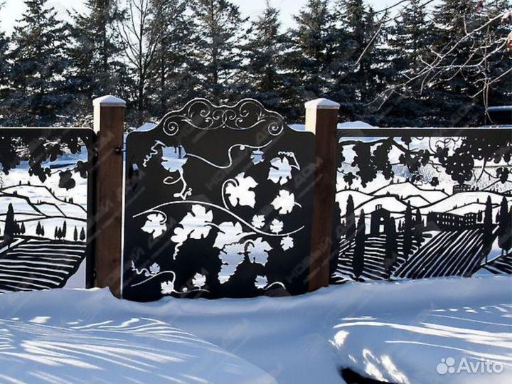 Забор металлический