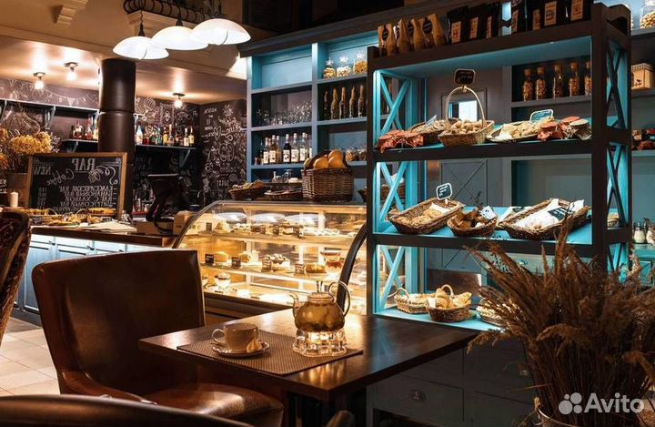 Кофейня с посадочными местами в бизнес-центре