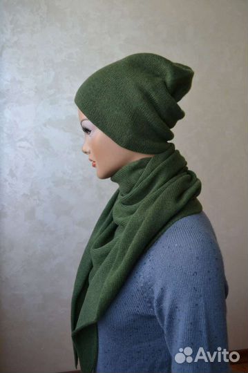 Шапка и косынка из итальянского кашемира