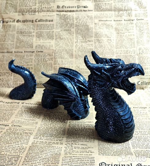 Фигурки, статуэтки: Дракон, Цербер, Гарпия