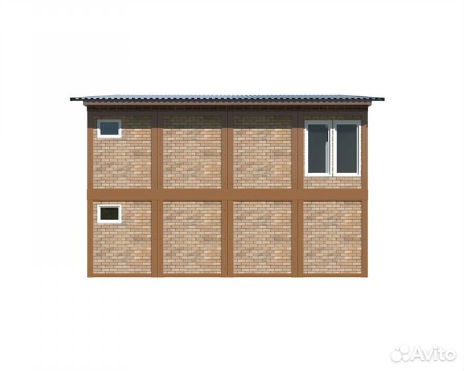 Модульный жилой дом конвейт 2H-SiP-2 (280 м2) 2-х