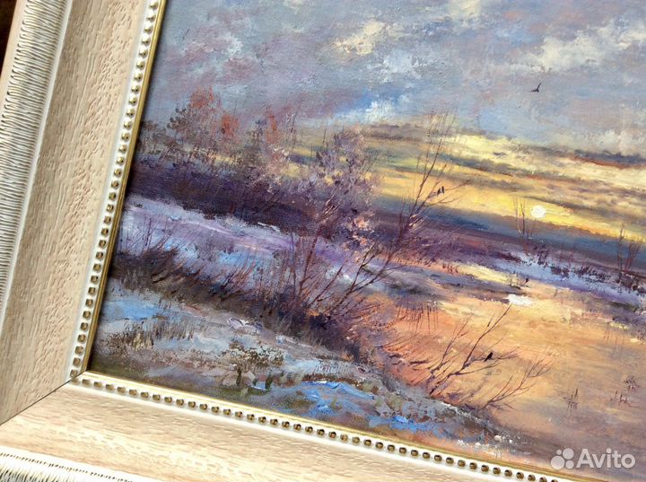 Картина маслом Весенний перезвон, пейзаж