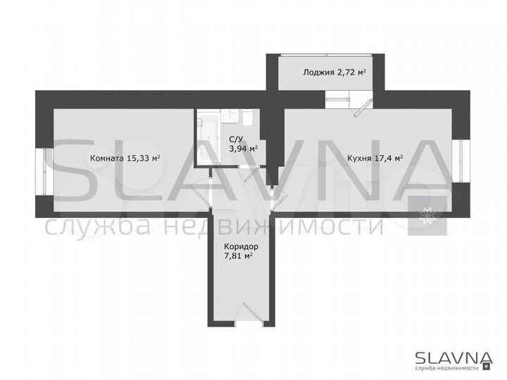 1-к. квартира, 45,3 м², 2/8 эт.