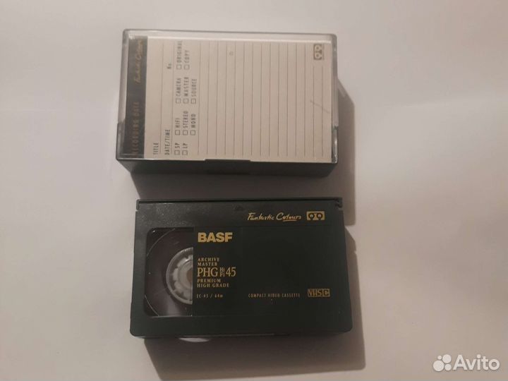 Кассета б. У. Basf phg hifi45 vhs c