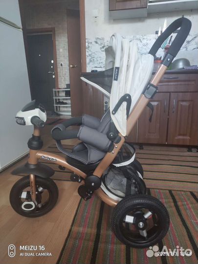 Прогулочный велосипед коляска