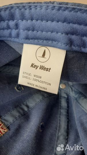 Бейсболка KEY west. Оригинал. denim