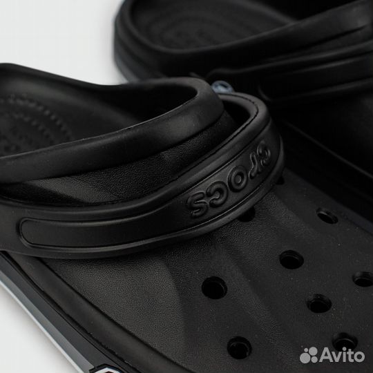 Сабо crocs Bayaband Cloc Black Grey Lines