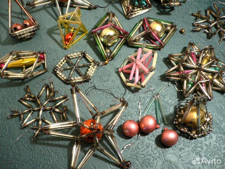 Игрушки стеклярус, СССР