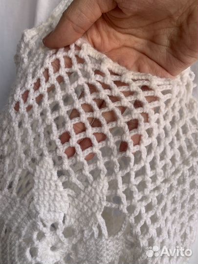 Сумка шопер вязанная