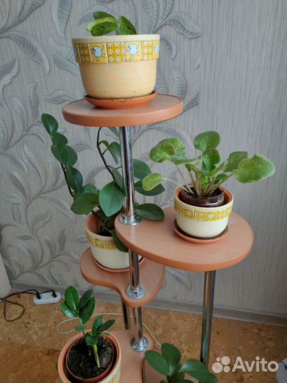 Подставка для цветов напольная деревянная