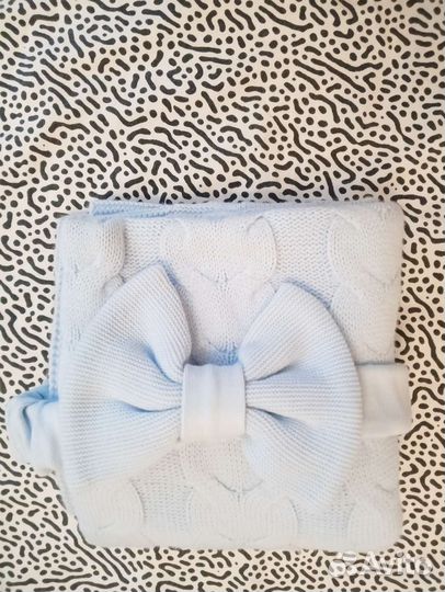 Конверт плед на выписку вязаный