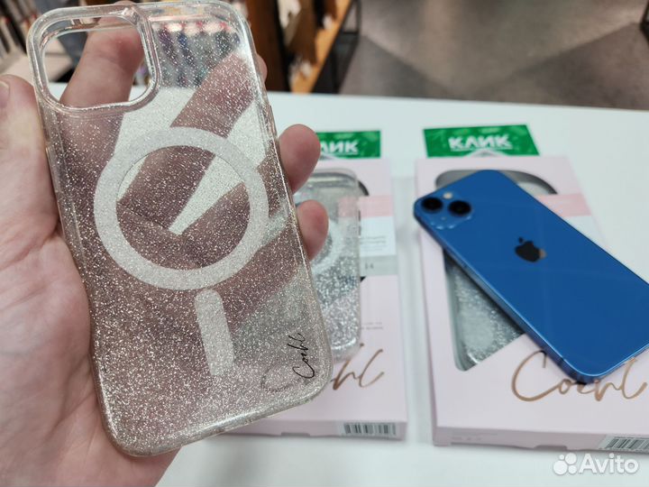 Блестящий чехол uniq iPhone 14 / 13 Противоударный