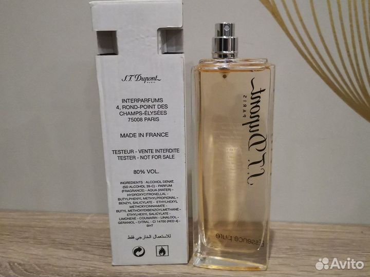 S. T. Dupont Essence Pure pour femme 100 оригинал