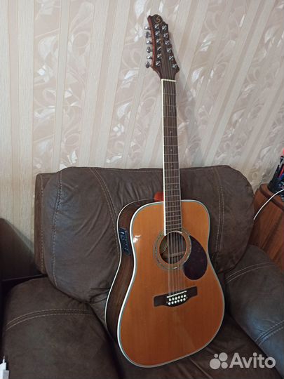 Электроакустическая12-тиструнная гитара GregBennet