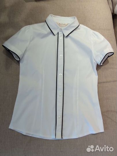 Рубашка белая школьная форма