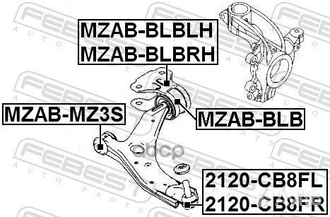 Опора шаровая нижняя правая 2120-CB8FR Febest