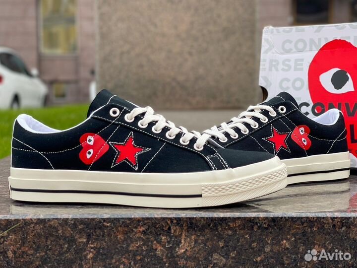 Кеды Converse One Star Ox Comme Des Garcons Black