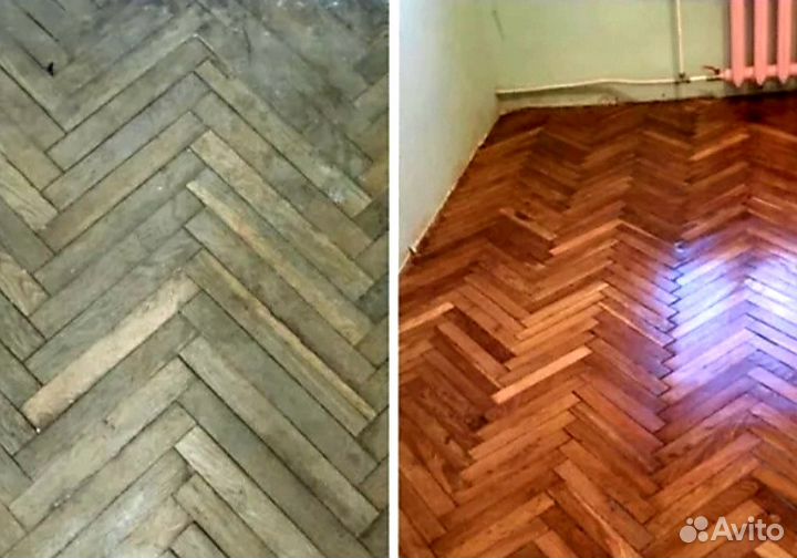 Циклёвка паркета шлифовка покрытие лаком