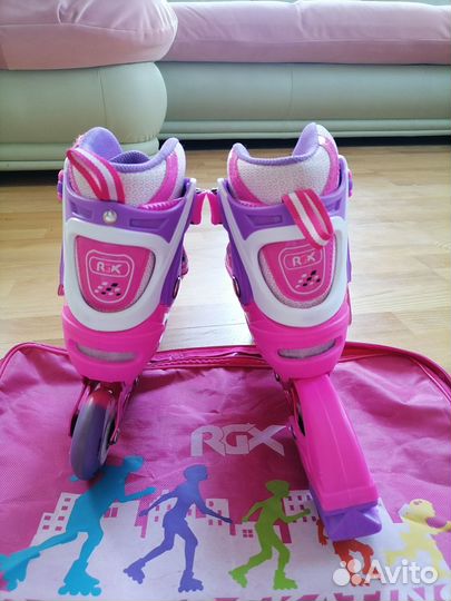 Коньки роликовые rgx раздвижные 31 - 34