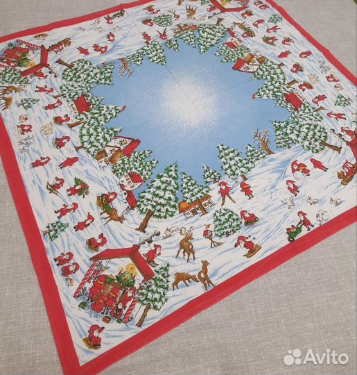 Скатерть новогодняя (салфетка новогодняя)
