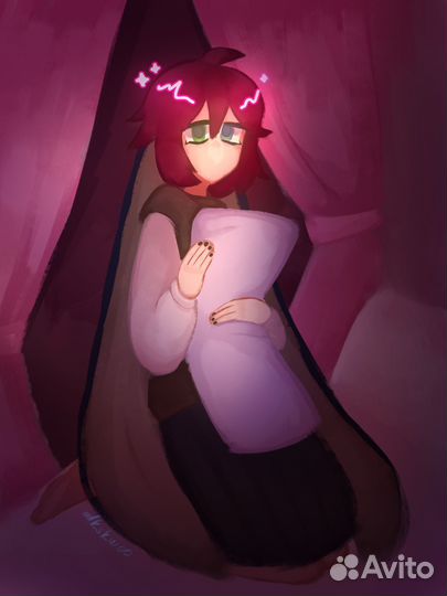 Диджитал арт 2d рисунок портрет