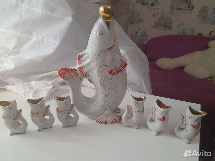 Набор ликерный рыбы.ссср.Полонье зхк