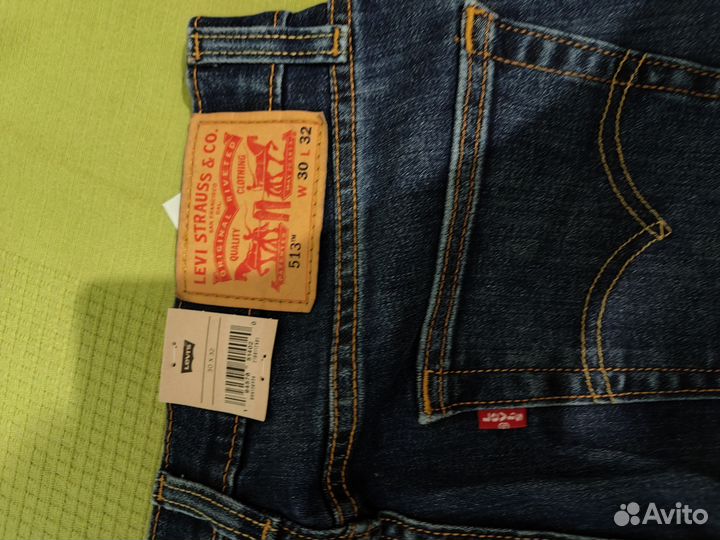 Джинсы levis 513 Slim Straight
