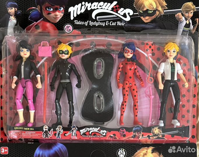 Набор интерактивные куклы Леди Баг Маринет Адриан