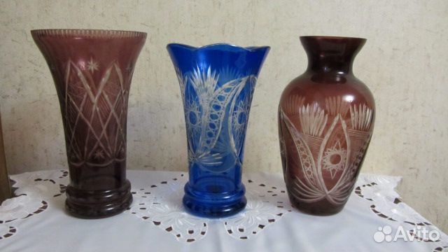 Ваза марганцевое стекло