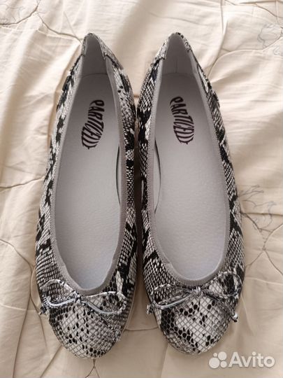 Балетки натуральная кожа 38