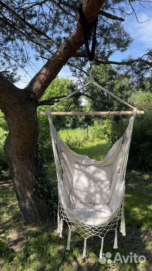 Новое Подвесное кресло гамак качели с подушками