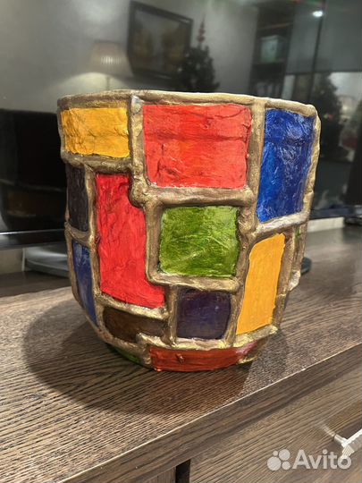 Глиняный горшок ручная работа