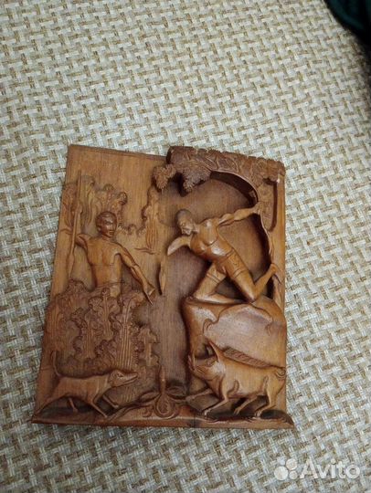 Интерьерная картина дерево ручная работа Мадагаска