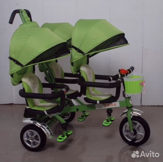 Велосипед для тройняшек